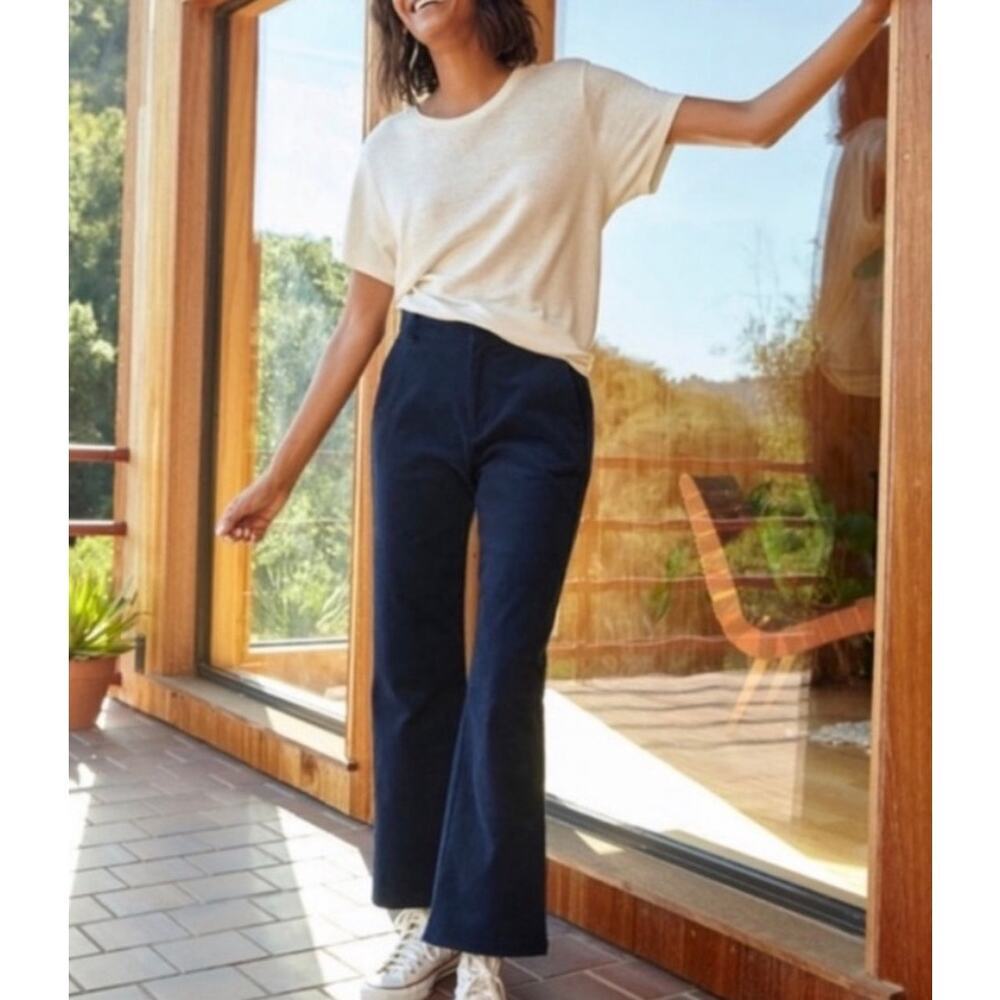 New Outerknown Women’s Corduroy Pants Bootcut Slim Flare 12 NWT Organic Cotton